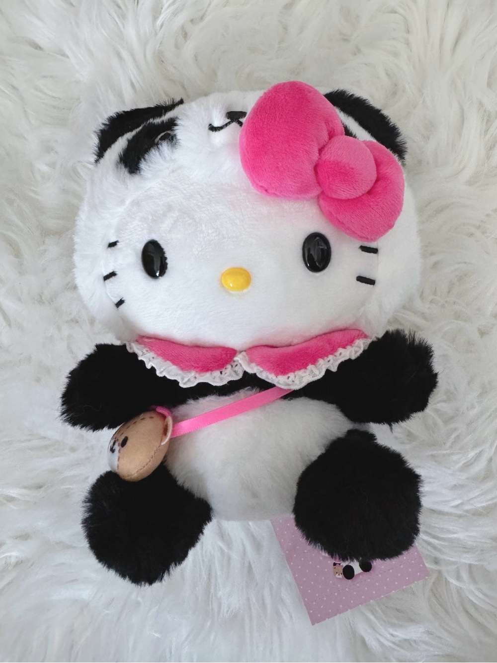 Rare Japanese Sanrio panda hello Kitty plush!